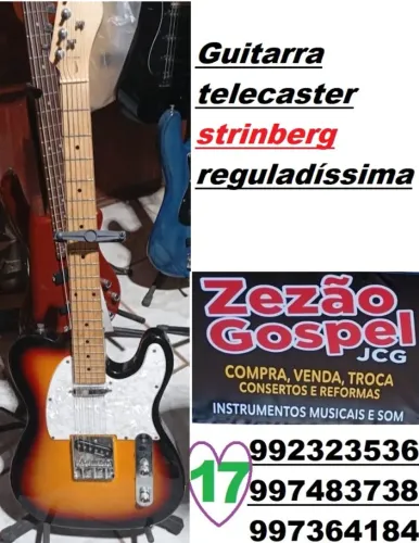 Guitarra telecaster strinberg reguladíssima