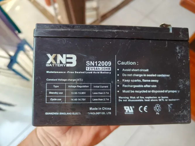 VENDO BATERIA DE NOBREAK 9 AMPERES 