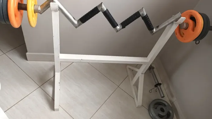 Suporte de apoio para barra reta supino ou W 
