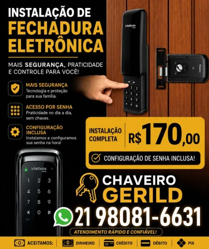 Instalação de Fechadura Digital/Eletrônica