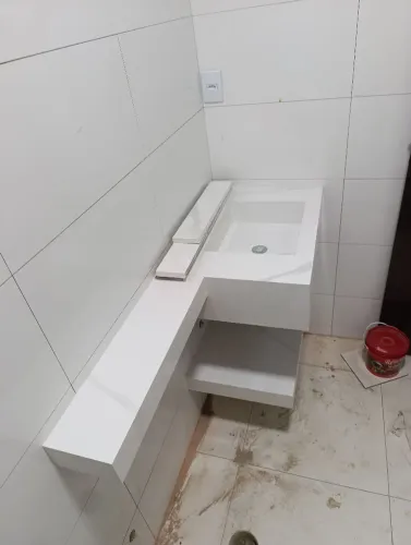 Lavatório em porcelanato