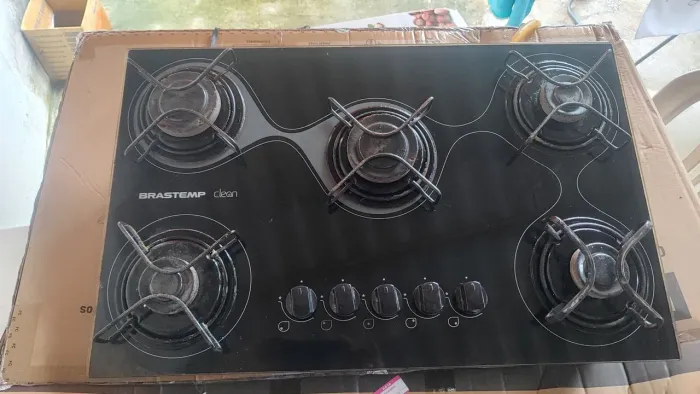 Fogão Cooktop 5 bocas Brastemp 