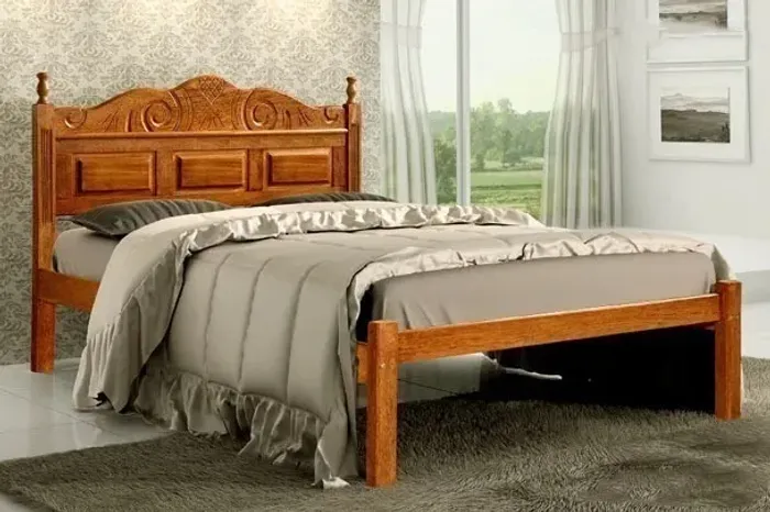 cama madeira maciça sucupira