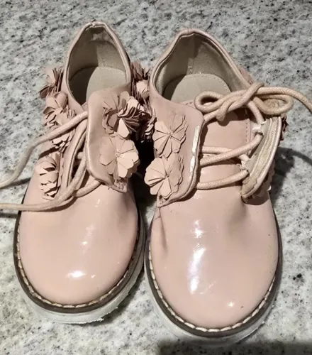 Tênis Infantil Zara Girls Rosa com Flores