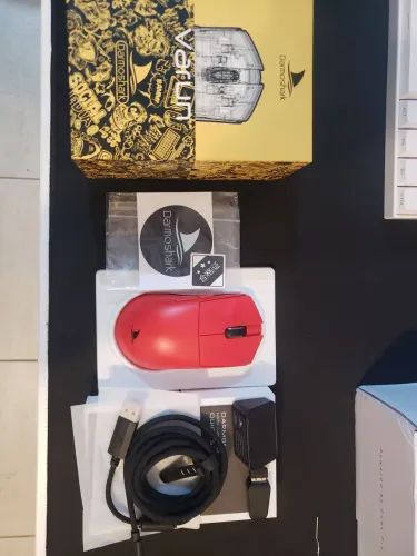Mouse gamer darmoshark m3s vermelho