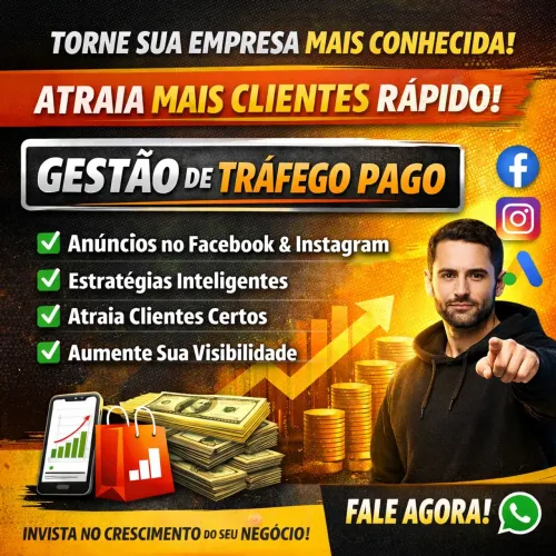 GESTOR DE TRAFEGO PAGO E CRIADOR DE CO TEUDO PARA EMPRESAS