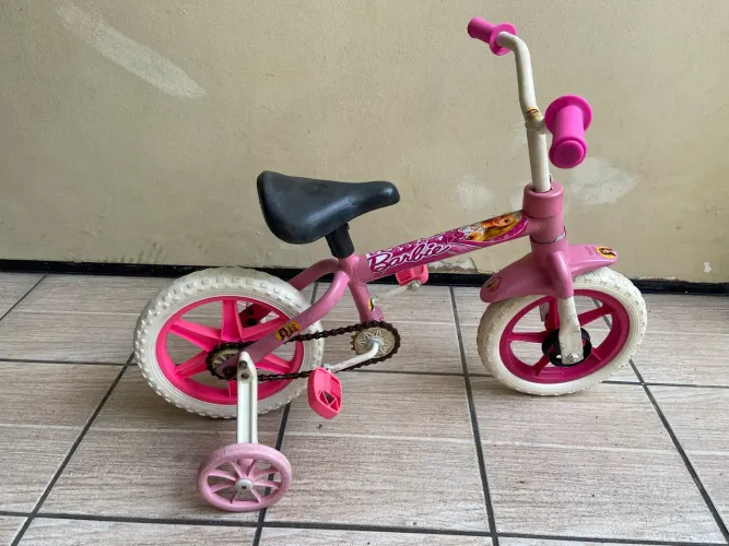 Bicicleta Infantil aro 12 - Barbie