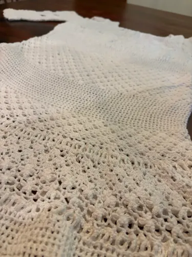 Vestido de crochê