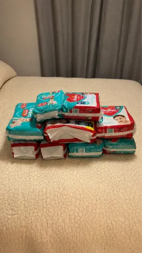 Fraldas Pampers Tamanho M - Pacotes Fechados | Lote ou Individual