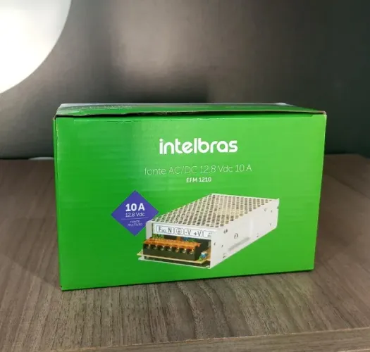 Fonte  AC/DC 12,8vdc 10a Intelbras