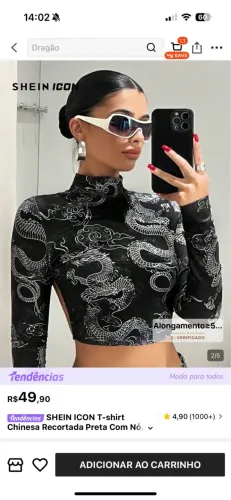 T- Shirt Shein nova