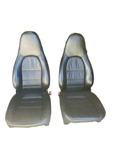 Par de Bancos Couro Preto Original Porsche Carreira Boxster G996