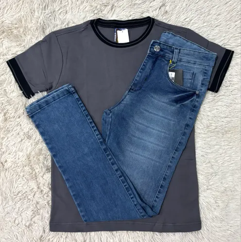 Kit Camisa e Calça Jeans 38