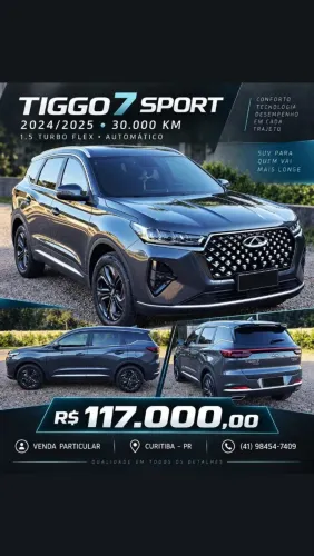 Chery Tiggo 7 Sport 1.5 Turbo Flex 16V Aut. 2025
