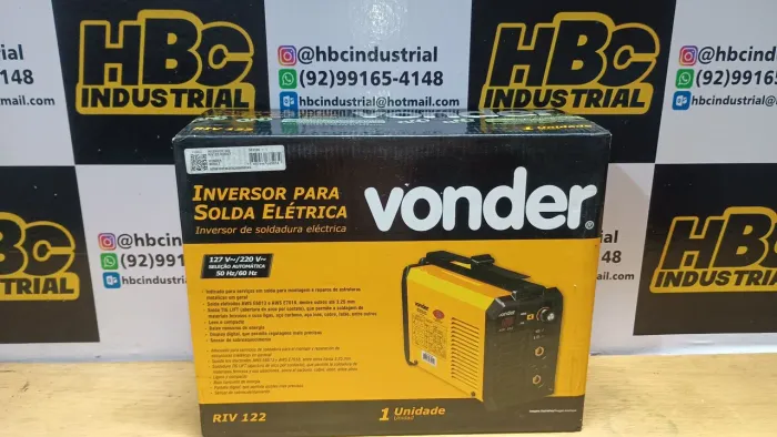 Máquina de solda inversora Vonder RIV 122A