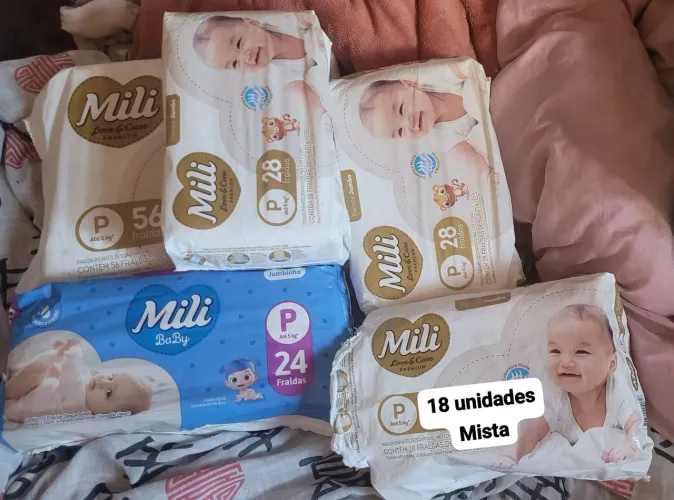 Fralda Mili Tamanho P 