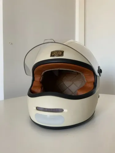 Capacete Urban Bigbore S Double D Matte Off White