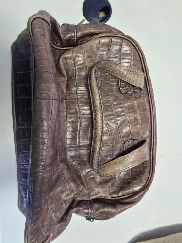 Bolsa Armani de Couro Marrom