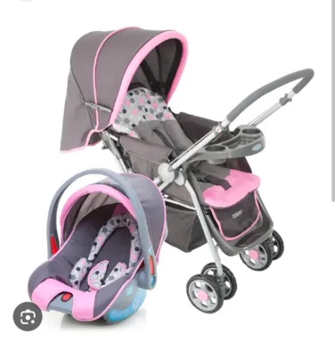 Vendo kit carrinho de bebê + bebê conforto Cosco