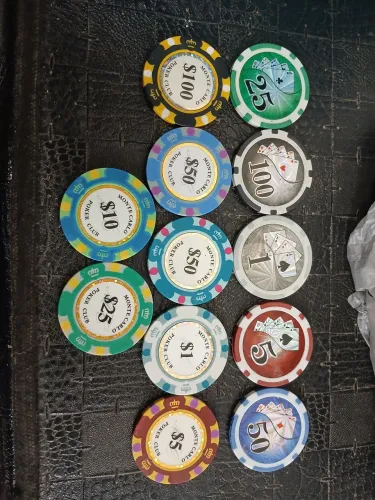 Jogo de carta. Fichas de poker