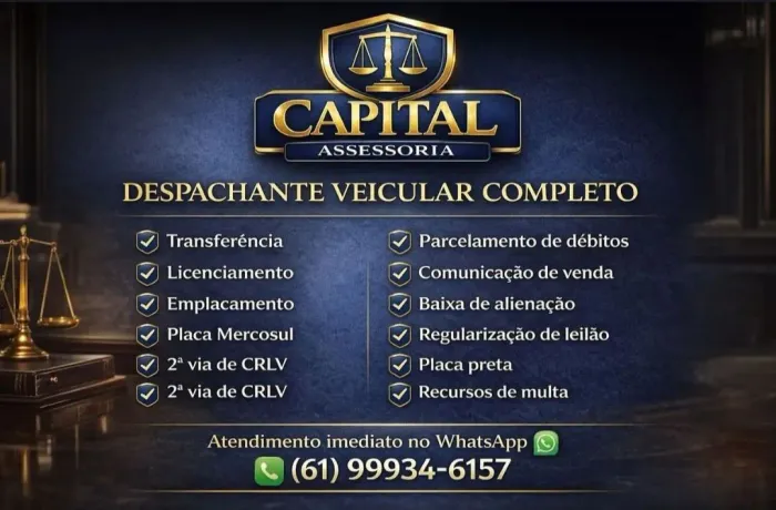 Despachante Veicular Completo no DF - Rápido, Seguro e Sem Burocracia!