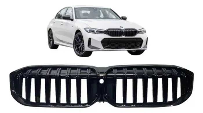 Grade Dianteira Superior Bmw 320i 330e Msport 2023 A 2025 Preto Brilhante