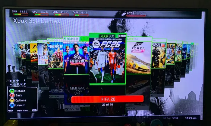 Xbox 360 Destravado HD+ Jogos