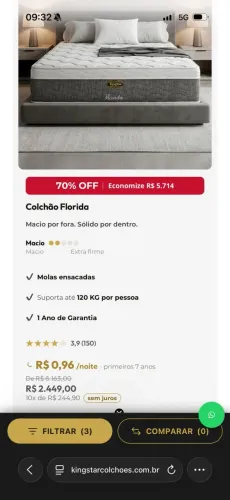 Kit cama completa