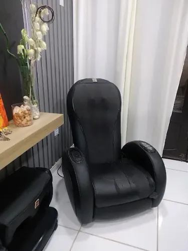 Poltrona Massageadora Luxo com Otomana massageador das pernas, tornozelos e pés - RM - EC5