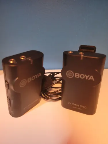 Microfone sem fio Boya wm4 pro