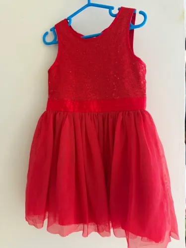 Vestido de festa infantil com paete 