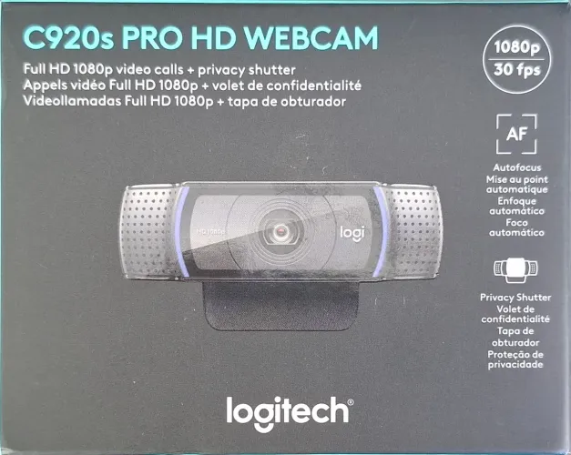 Webcam C920s Pro Full Hd | Logitech | Microfone Embutido