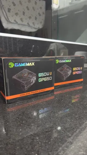 2x Fonte Atx 650w Gamemax Gp650 80 Plus Bronze Pfc Ativo Gamer