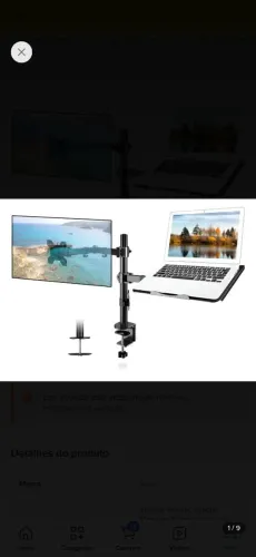 Suporte Notebook e Monitor 13" a 32" articulado 360?