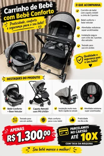 Carrinho de bebê safety