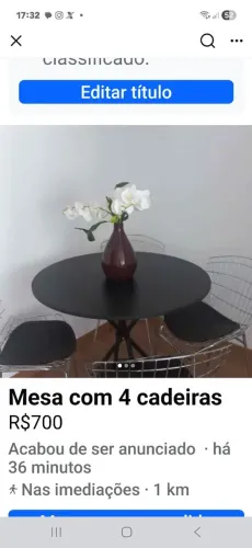 Mesa 4 cadeiras