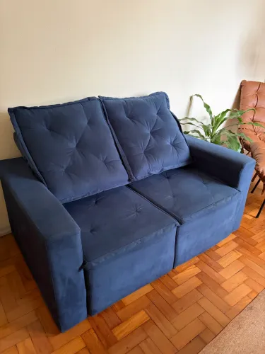 Sofá reclinável e retrátil seminovo