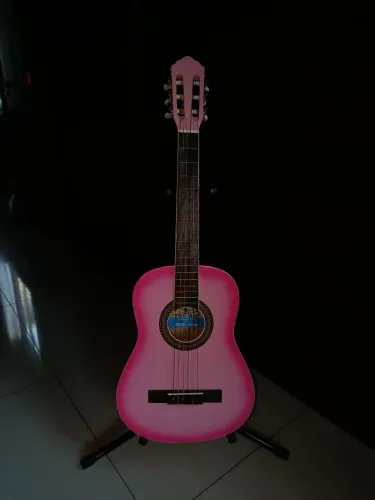 Violão Shelby infantil rosa 