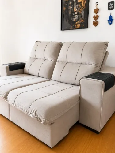 Sofá Retrátil e Reclinável - Super Confortável (Ideal para TV/Sala)