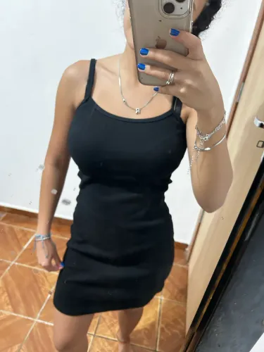 vestido canelado