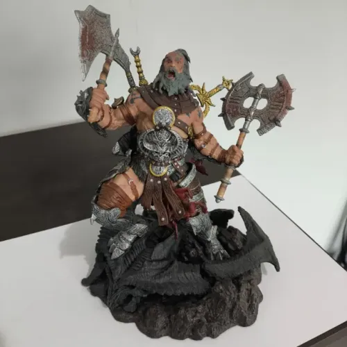 Loja Mundo - 23cm BARBARIAN Diablo 3 Action Figure do JOGO boneco guerreiro blizzard