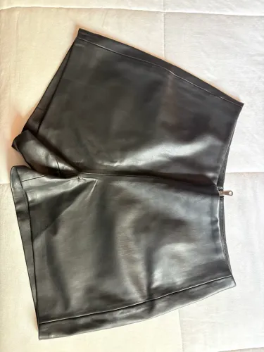 Short de couro PU