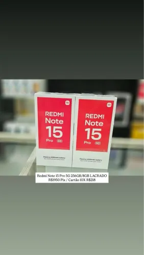 Redmi Note 15 Pro 5G 256GB Lacrado - Nota fiscal