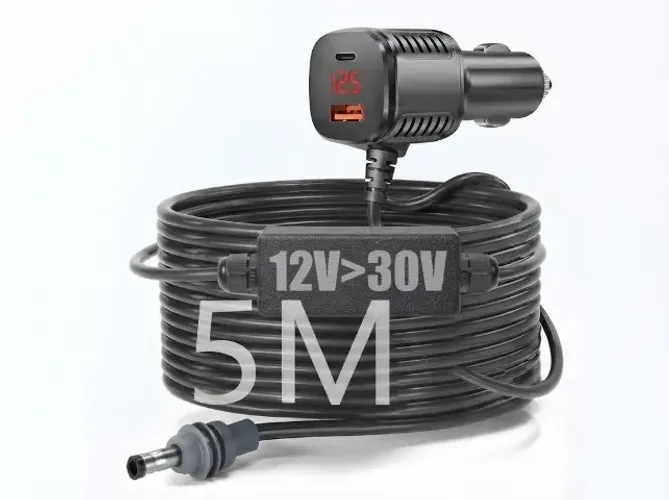 Cabo starlink mini 12v p 30v estabilizador automotivo 5m