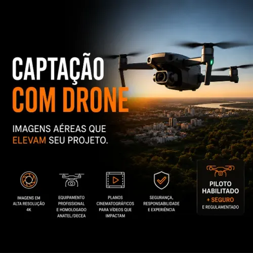 Filmagem com Drone 4K