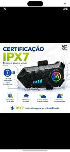 Fone Bluetooth para capacete 