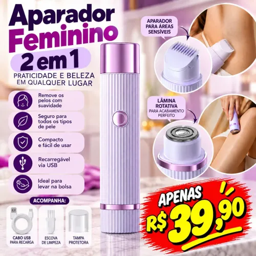 Depilador Elétrico Roxo
