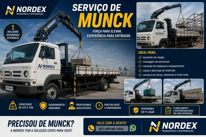 Munck 2,5 Ton | Caminhão 3/4| Petrolina e Juazeiro