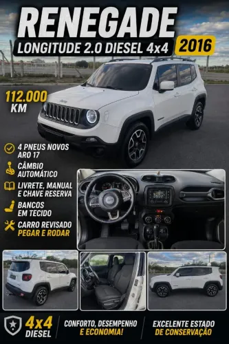Jeep Renegade Longitude 2.0 4X4 TB Diesel AUT 2016