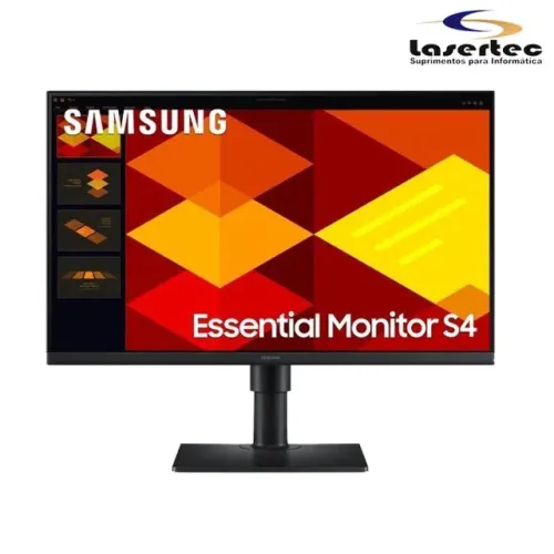MONITOR SAMSUNG 24 ESSENTIAL S4 FHD IPS 100HZ 5MS PIVOT AJUST ALTURA, D-PORT, HDMI, USB